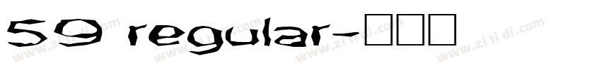 59 regular字体转换